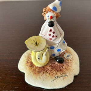 ZAMPIVA MULTICOLORED CERAMIC "CLOWN WITH TUBA“